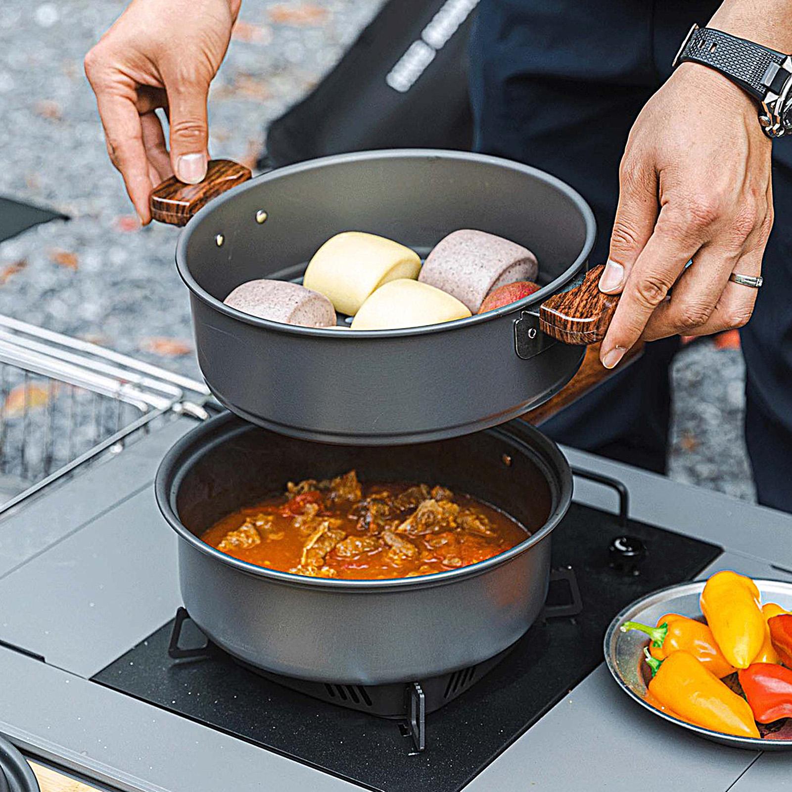 Backpacking Pot Dubbellaags Me - Camping Double Cooking Stove recensie en prijs