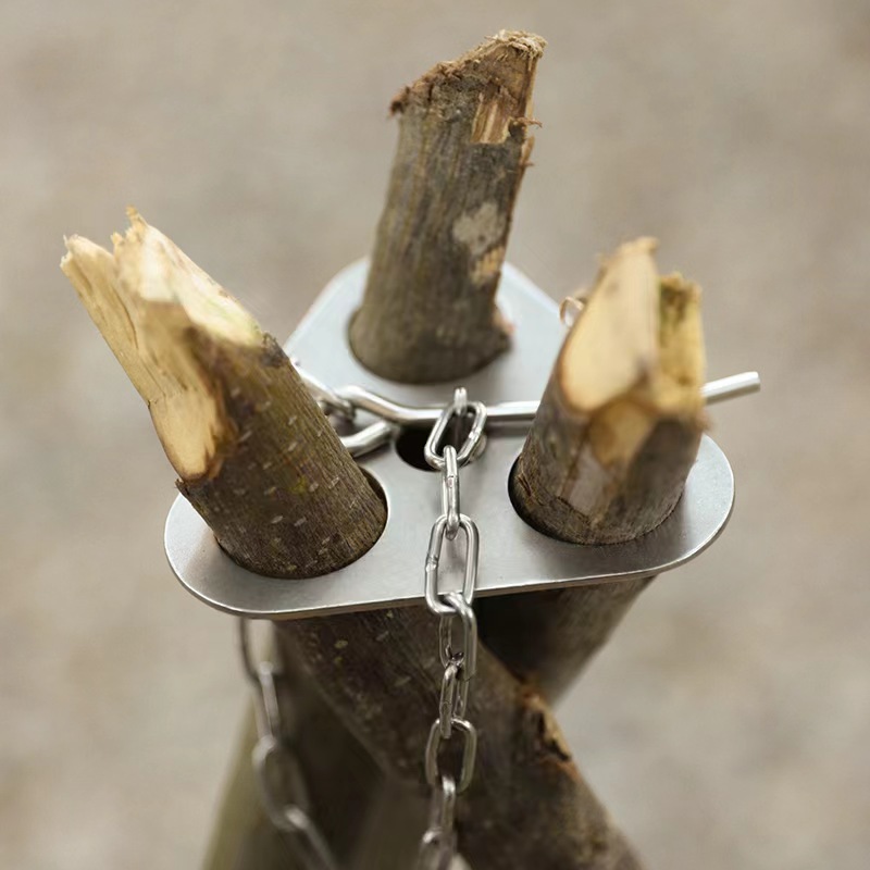 1 stuk campingstatief van ijze - Camping Cooking Pot Tripod recensie en prijs